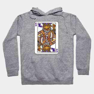 Louisiana Tiger King Playing Card // Awesome King Tiger Purple and Gold Hoodie